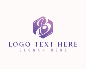 Beauty Cosmetics Hexagon logo