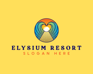 Heart Beach Wave Vacation logo