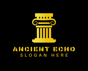 Pillar Ancient Column logo design