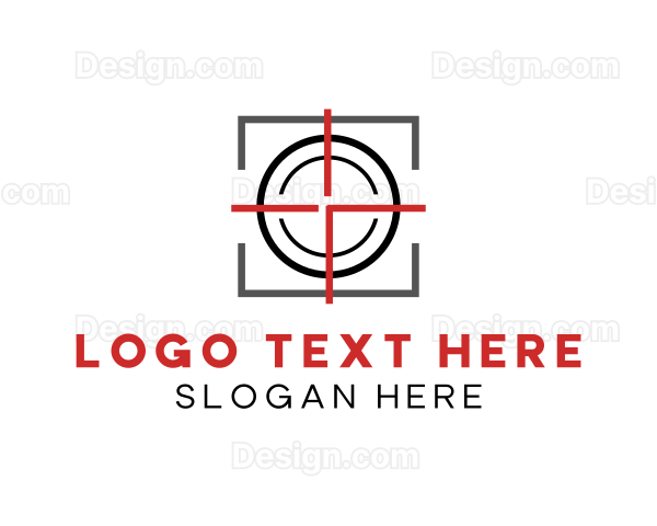 Target Shooting Crosshair Logo