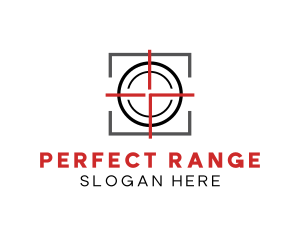 Target Shooting Crosshair logo design