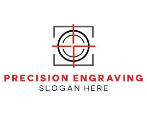 Target Shooting Crosshair logo design