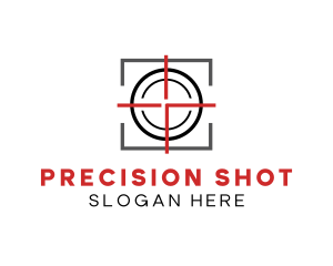 Target Shooting Crosshair logo design