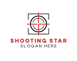 Target Shooting Crosshair logo design