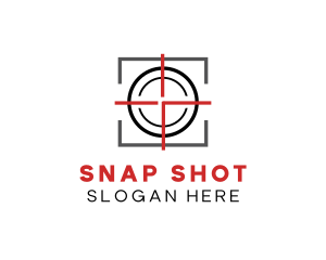 Target Shooting Crosshair logo design