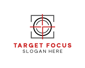 Target Shooting Crosshair logo design