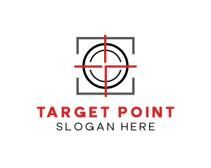 Target Shooting Crosshair logo design