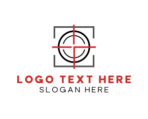 Shooter - Target Shooting Crosshair logo design