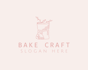 Floral Cake Patisserie logo design