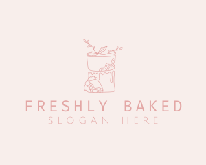 Floral Cake Patisserie logo design