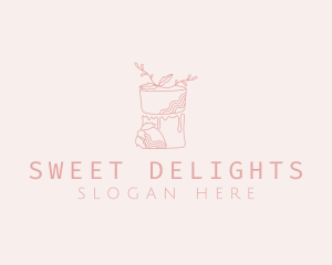 Floral Cake Patisserie logo design