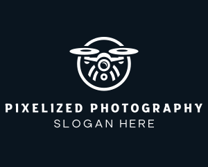 Aerial Drone Copter logo design