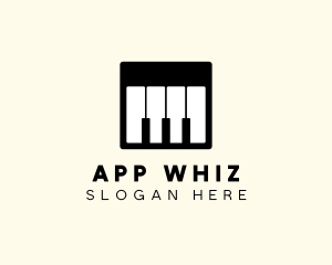 Piano Keyboard App  logo design