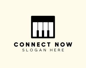 Piano Keyboard App  logo design