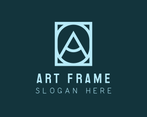 Modern Frame Letter A logo design