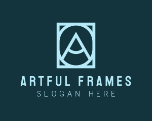 Modern Frame Letter A logo design