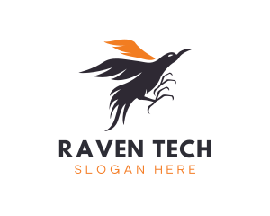 Raven Crow Bird logo