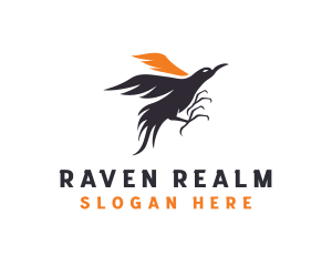 Raven Crow Bird logo