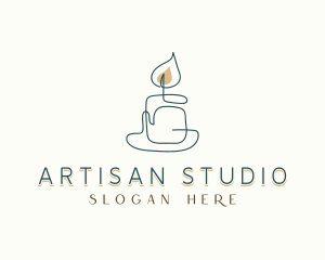 Scented Candle Souvenir logo design