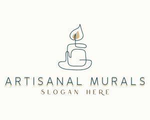 Scented Candle Souvenir logo design