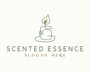 Scented Candle Souvenir logo design