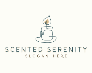 Scented Candle Souvenir logo design