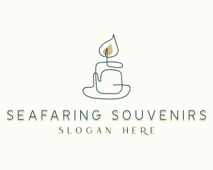 Scented Candle Souvenir logo design