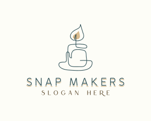 Scented Candle Souvenir logo design