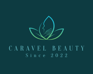 Natural Beauty Spa Leaf  logo design