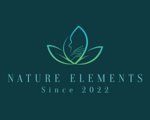 Natural Beauty Spa Leaf  logo design