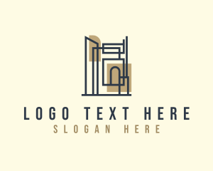 Geometric Architect Building logo