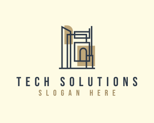 Geometric Architect Building Logo