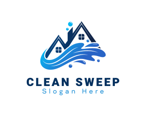 House Cleaning Splash logo design