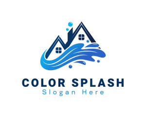 House Cleaning Splash logo design