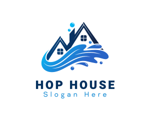 House Cleaning Splash logo design