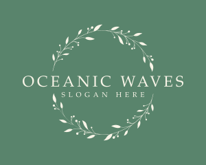 Organic Wellness Wreath  logo design