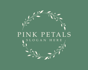 Organic Wellness Wreath  logo design