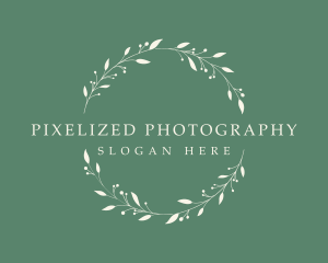 Organic Wellness Wreath  logo design