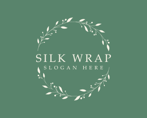 Organic Wellness Wreath  logo design