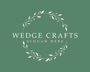 Organic Wellness Wreath  logo design