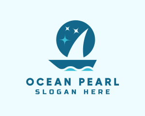 Ocean Boat Sailing logo design