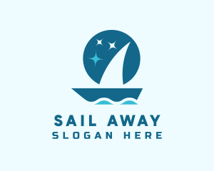 Ocean Boat Sailing logo design