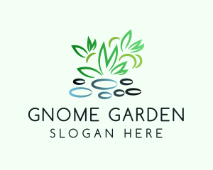 Pebble Plants Garden logo design