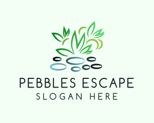 Pebble Plants Garden logo design