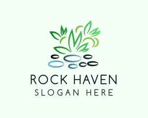 Pebble Plants Garden logo design