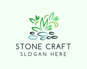 Pebble Plants Garden logo design