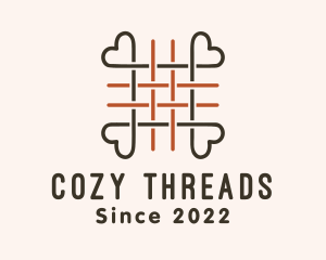 Woven Heart Thread logo design