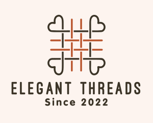 Woven Heart Thread logo design