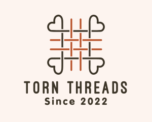 Woven Heart Thread logo design