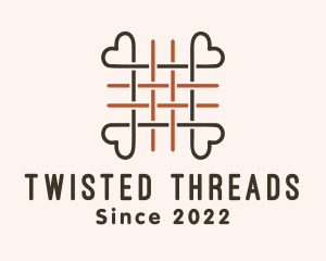 Woven Heart Thread logo design